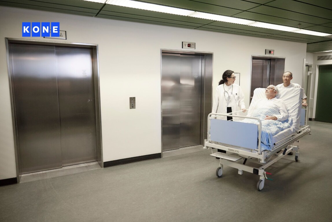 Aufzüge im Krankenhaus