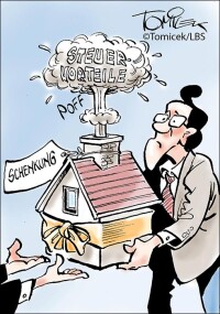 Keine Steuervorteile für geerbte Immobilie bei Weiterverschenkung