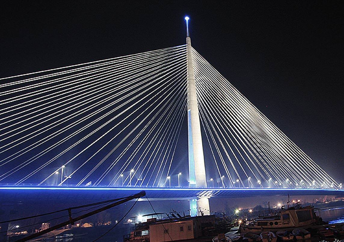 © BTG IT & Consulting GmbH / Ada Bridge over Sava, Serbia (by courtesy of Ponting Consulting Engineers Ltd., Slovenia)