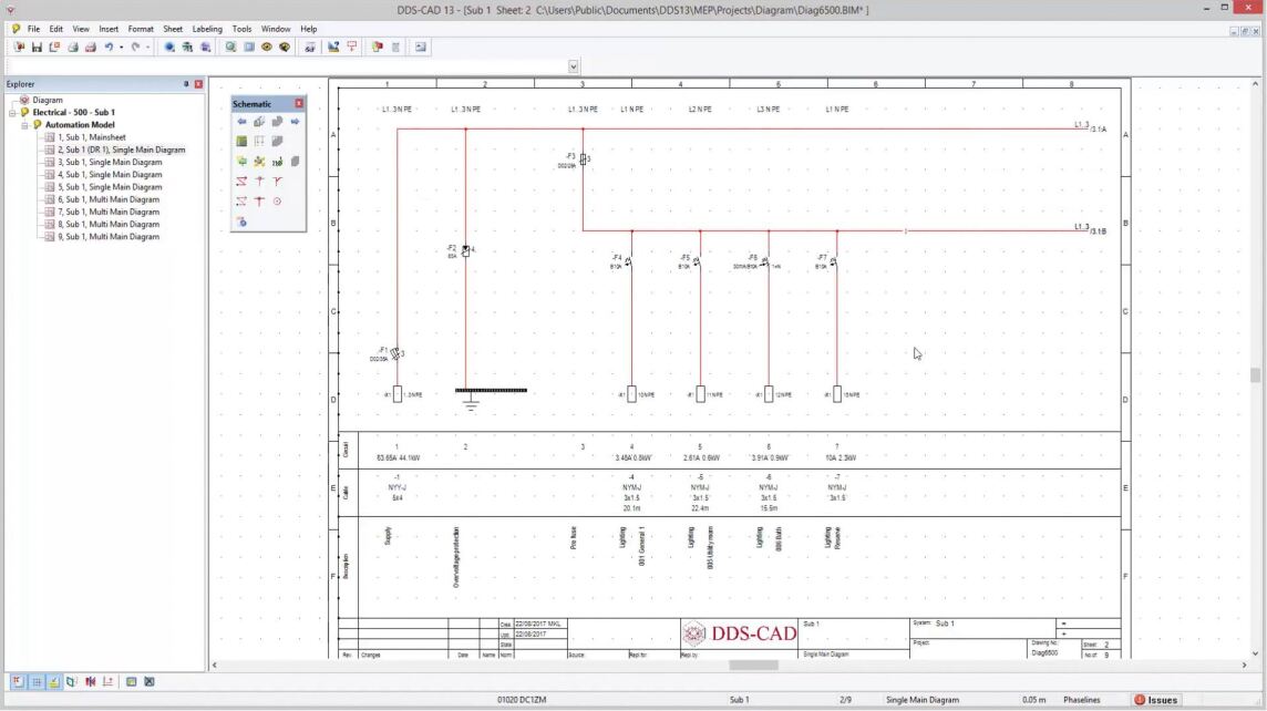 Verbesserungen in Bezug auf das Anlegen, Kopieren und Editieren von Stromlaufplänen vereinfachen und beschleunigen die Arbeit mit DDS-CAD 13.
