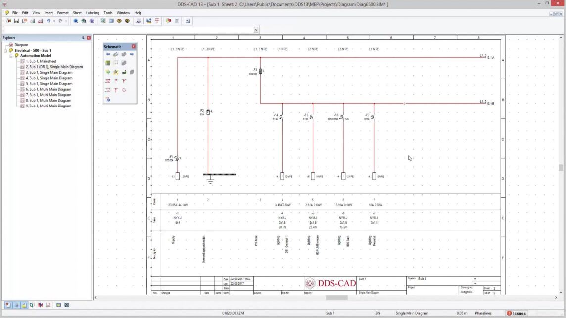 Verbesserungen in Bezug auf das Anlegen, Kopieren und Editieren von Stromlaufplänen vereinfachen und beschleunigen die Arbeit mit DDS-CAD 13.