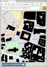 Kostenloser Webservice erstellt und exportiert Schwarzpläne