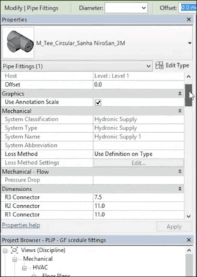 Rohrsysteme planen mit dem Sanha Product Line Placer für Revit