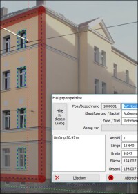 BKI Fotoaufmaß 8 zum Vermessen von Bestands-Gebäuden und Bauteilen anhand von Fotos