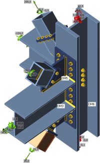 Entwurf und Bemessung von Stahlverbindungen via IDEA Connection Version 9