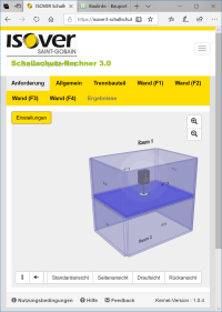Isovers neuer Schallschutz-Rechner berücksichtigt horizontale und vertikale Schallübertragungswege