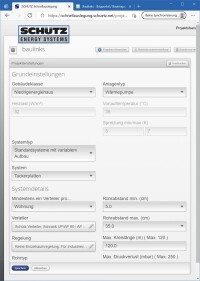 Schnellkalkulation von Schütz Energy Systems mit Unterstützung von liNear verfügbar
