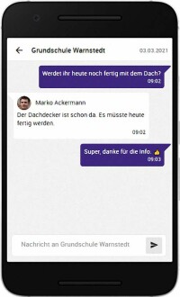 123erfasst statt WhatsApp: Baustellenchat auf vertraglicher Basis
