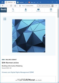 Komplettsammlung „BIM-Normen online“ mit Einführungsrabatt bis zum 30. April 2022