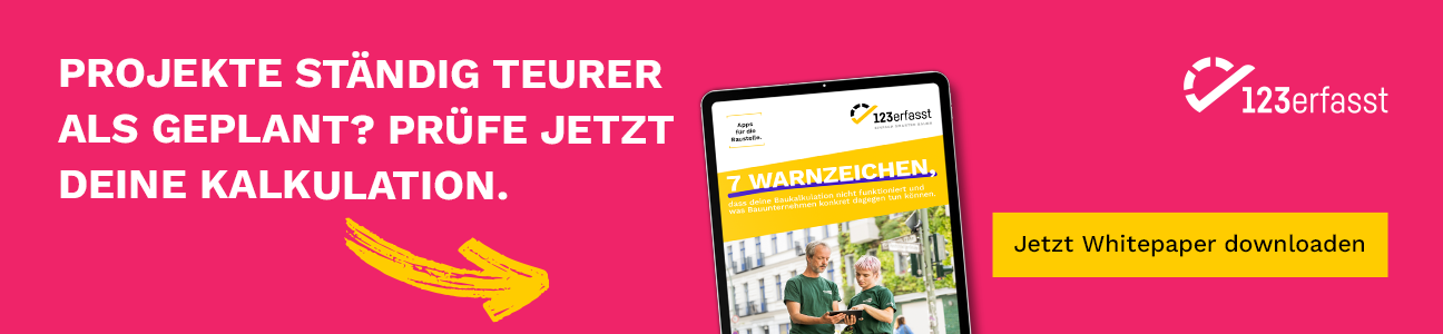 Grafik zum Whitepaper über typische Kalkulationsfehler im Handwerk