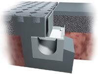 unsichtbare Linienentwässerung mit Schlitzaufsätzen von BIRCO