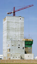 Gleitschalungsbau, grüner Beton, Betontechnologie, Beton, Zement, Silos