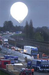 Baustellenbeleuchtung, Leuchtballon, Powermoon, Flutlichtanlagen, Ausleuchten, Aussenleuchten, Außenleuchten