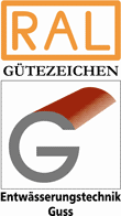 RAL-Gütezeichen Entwässerungstechnik Guss