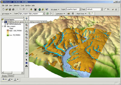 GIS, Geländemodelle, 3D-Landschaft, 3D-Geodaten, Gebäudemodelle, Facility Management, Geoinformatik, Umweltmanagement, Katastrophenmanagement