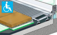 Barrierefrei hat Zukunft: Drainroste und Flächendrainagen lösen Türanschlussproblematik
