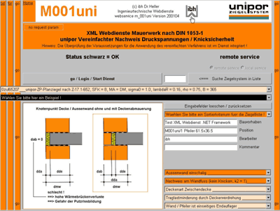 Mauerwerk, Webservice, statische Nachweise, Mauerwerksziegel, Statik, Wandsysteme, Mauerwerksbau, Standsicherheit, Ziegel, Steinfestigkeit, Wanddruck, Wärmeleitfähigkeit, Außenwände, Innenwände, Haustrennwände, Ausschreibungstexte, Ausschreibungstexte