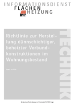 Heizestrich, Flächenheizung, dünnschichtige Heizestriche, Fußbodenheizung, dünnschichtiger Estrich, Flächenheizungen, Fußbodenkonstruktion