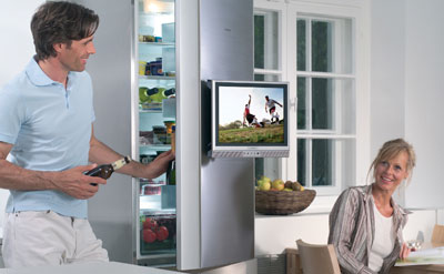 Kühlschrank, Kühlschränke, Fernseher, HiFi, Flüssigkristall–Display, DVD-Player, Video-Recorder, Kühl-Gefrier-Kombination, Hi-Fi-Anlage, Wetterstation