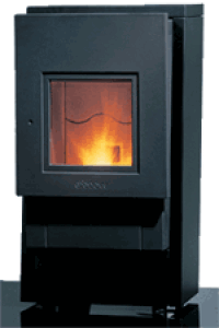 Pellets im Kaminofen oder Kachelofen -  mit Flammenspiel und viel Wärme