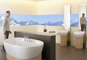 "F1" Bad-Ensemble von Keramag und Grohe designed by F.A. Porsche