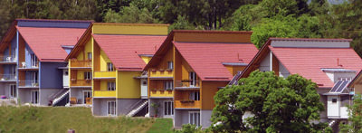 Pultdächer, Pultdach, moderne Architektur, Satteldach, Walmdach, Arbeitsgemeinschaft Ziegeldach e.V., Dachfläche, Traufe, Pultabschluss, Pultdachform, Wohnungsbau, Dachgestaltung, Pultdachziegel