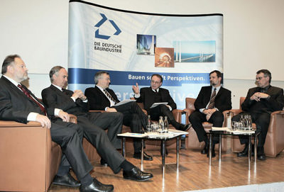 Podiumsdiskussion: Prof. Gemünden, Dr. Keitel, Prof. Bauer, Prof. Bornmüller, Dr. Stein, Prof. Kochendörfer