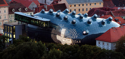 Kunsthaus Graz, Bubble, blaue Blase