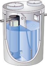 Metalldach, Regenwasserbehandlung, Regenwasserversickerung, Filtermodul, Metalldächer, Kanalisation, Versickerungsanlage, Filtersystem, Schlammfang, Filterkammer, Metalldachfilter