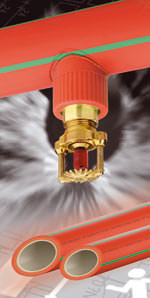 Sprinkleranlage, schweißbares Kunststoffrohr, Sprinkleranlagen, Faserverbundtechnologie, Feuersprinkleranlagen, Feuersprinkleranlage