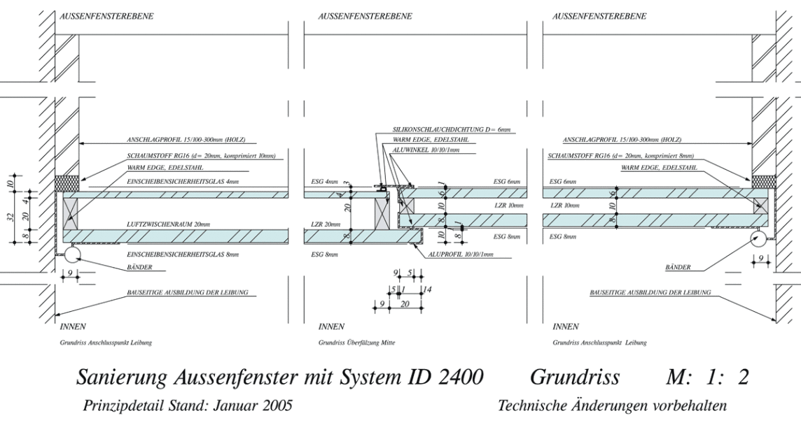 alte Fenster, Kastenfenster