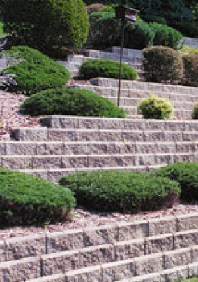 Hohlkammersystem für z.B. dekorative Stützwände im Landschaftsbau