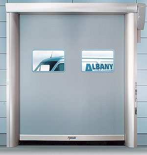 Rolltor, Tor, Albany Door Systems, Rapid Roll 600, Schnelllaufrolltor, Öffnungsgeschwindigkeit, Schnelllaufrolltore, Torbehang aus Rolltex, Federausgleichssystem, Nofama