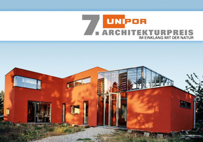 Architekturpreis, umweltgerechtes Bauen, Ziegelbau, Unipor-Ziegel-Gruppe, Mauerziegel, Ziegelmauerwerk, zukunftsgerichtete Architektur, massive Ziegelbauweise, Neubau, Umbau, Ausbau, Aufstockung mit Ziegeln