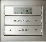 Tastsensoren, Schalterprogramm, Lichtschalter, Berker Tastsensor, Flächenschalter, KNX / EIB-Tastsensor, Raumtemperaturregler, Raumtemperatur, Busankoppler