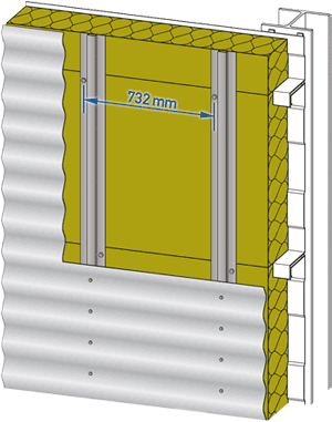 Kassettenwandsystem, Stahlkassettenwände, Wandkassetten-System, Außenwandbekleidung, Stahlkassettenwand, Außenwandverkleidung, Fassadenverkleidung, Blechfassade, Metallfassade, Fassadenbekleidung, Aluminiumfassade, Steelrock Plus von Rockwool, Dämmplatte