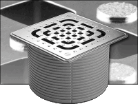 Unfallverhütung bei Bodenabläufen durch rutschhemmende Roste