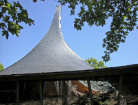 Frei Ottos Seiltragwerk in Stuttgart saniert mit Schiefer