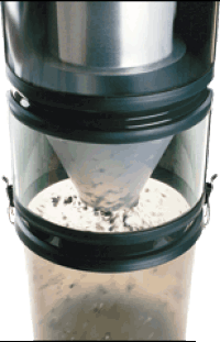 Zentralstaubsauger ohne Filter aber mit einem Tornado im System