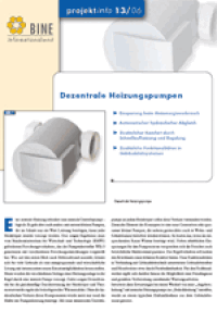 Dezentrale Heizungspumpen sparen Energie