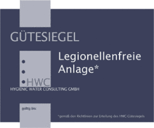 Legionellen-Hotline, Legionellen-Siegel, Legionellose, Legionärskrankheit, Pontiac-Fieber, Legionellenbekämpfung, Hygienic Water Consulting GmbH, HWC, Legionellen, Schwimmbad, Beherbergungsbetrieb, Bakterien, gefährliche Legionellenkonzentrationen, Schwimmbäder, Robert Koch Institut, Legionellenfreiheit