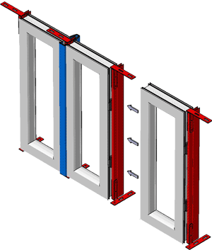 Fensterband, Systemkopplung, Kunststoff-Fensterbänder, großflächige Fensterbänder, Kunststoff-Fensterband, Fensterfassade, geschossübergreifende Fensterelemente, Fensterkonstruktion, Fensterelemente