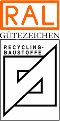 Recycling-Baustoffe, Wiederverwertung, Umweltschutz, RAL-Gütesicherung, Verkehrsflächen, RAL-Gütezeichen Recycling-Baustoffe