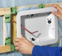 Luftdichte Installationsgehäuse für Decken und Wände in Leichtbauweise