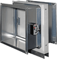 Brandschutzklappen im gleitenden Deckenanschluss