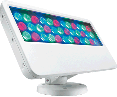 LED-Strahler mit farbigen LEDs