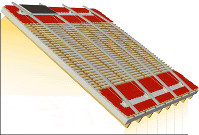 Dachentlastung, Photovoltaik, PV-Module, Montagesystem, Dachmontage, Aufdachmontage, Dachsparren entlasten, Überdachmontage, Brückenbau, Stützweite