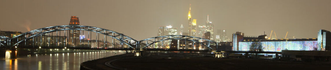 Frankfurt Nacht Panorama