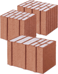 Recycling oder Nicht-Recycling von mit Dämmmaterial gefüllten Ziegeln