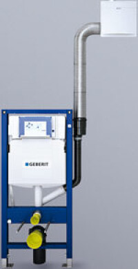 Geruchsabsaugung direkt aus der WC-Keramik via Geberit DuoFresh